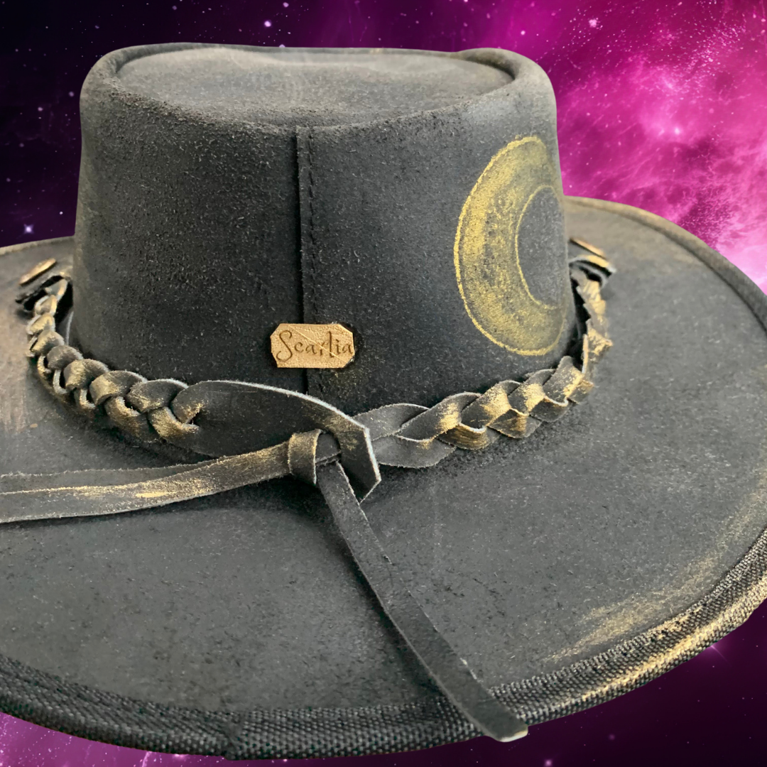 Desert Moon Rose Quartz Embellished Cowboy Hat