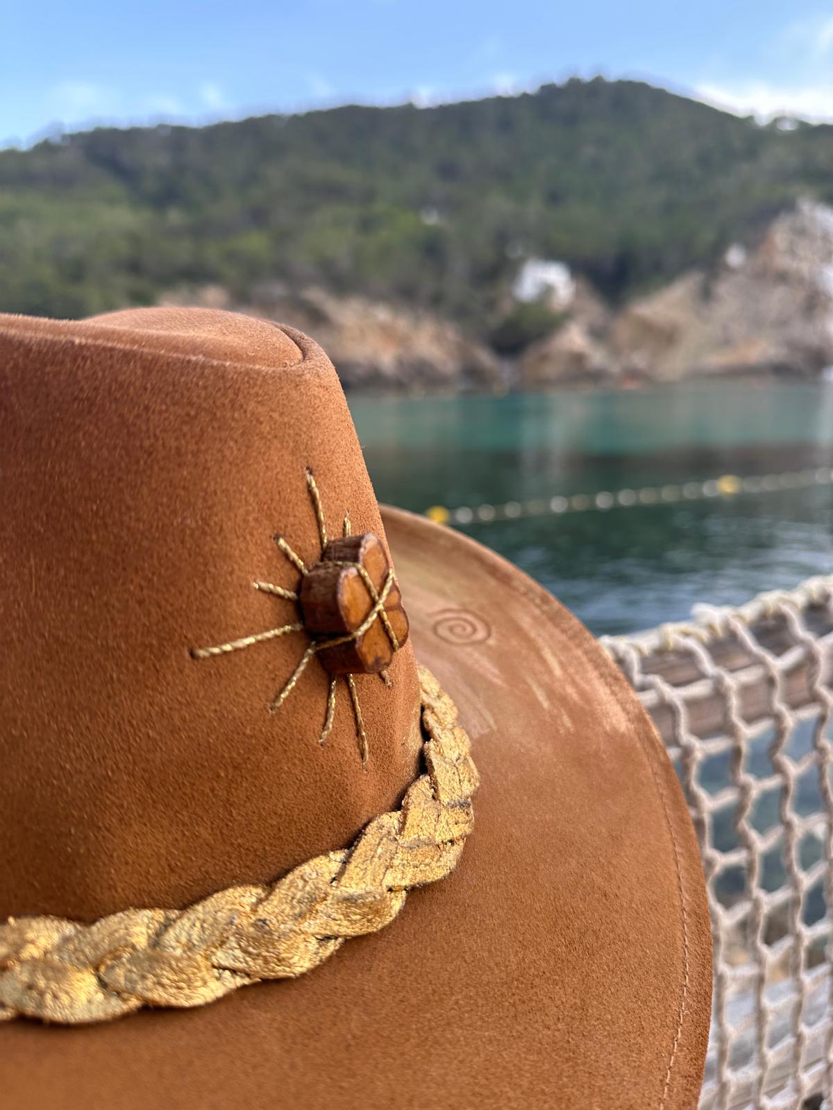 Aya & Macaw Feather Cowboy Hat
