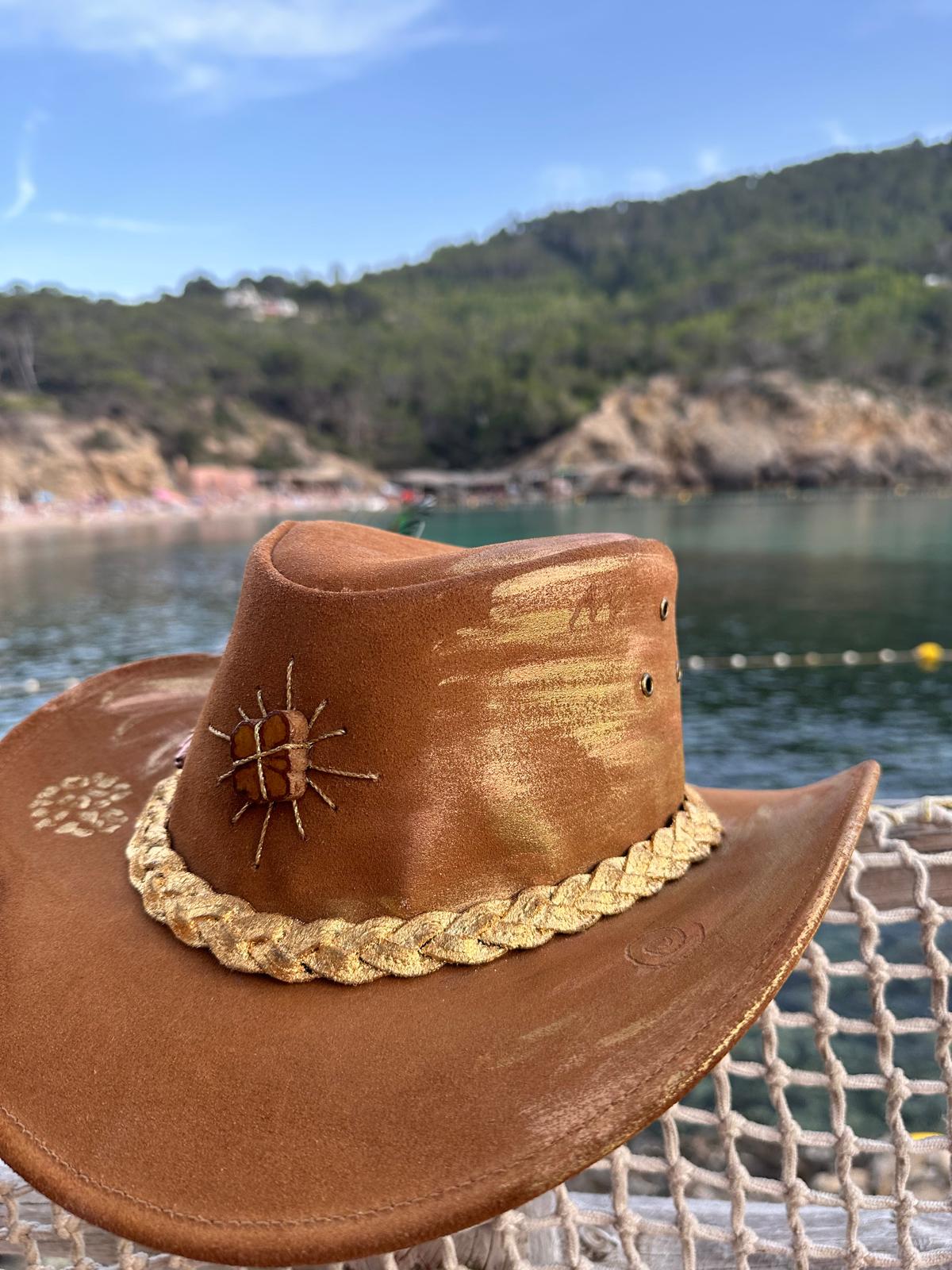 Aya & Macaw Feather Cowboy Hat