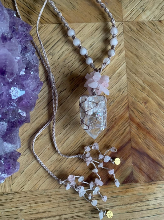 Scarlia Rhea Handmade Crystal Necklace