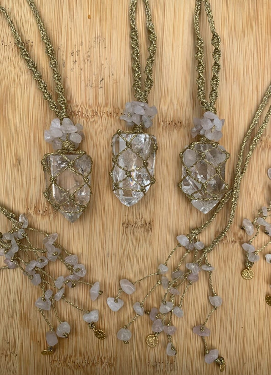 Scarlia Iris Handmade Crystal Necklace